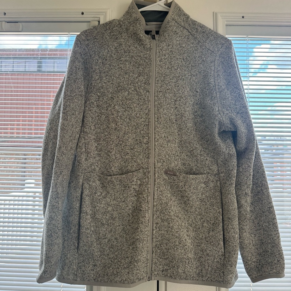 FIGS On-Shift Sweater Knit Fleece Jacket
